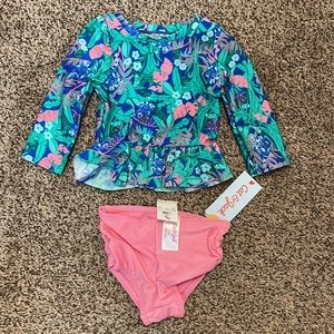 Cat & Jack Girls 2 Piece Swimsuit